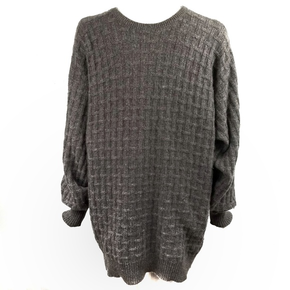 Vintage Clan Douglas Cashmere Mens Sweater L Grey - Picture 1 of 7